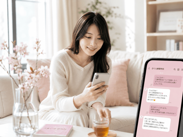 予約後に来院する患者様のイメージ